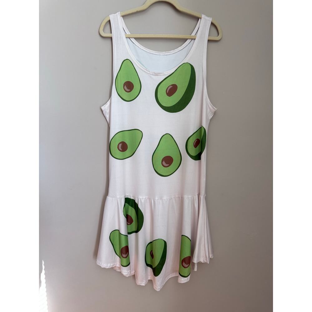 Avocado Print‎ Tank Dress | XL (Estimated) | Dopamine Dressing Joyful Statement